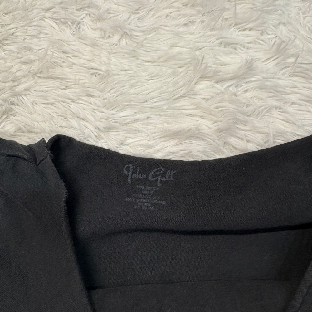 Brandy Melville John Galt Radio Silence Off The Shoulder Crop Top Black - Picture 2 of 3